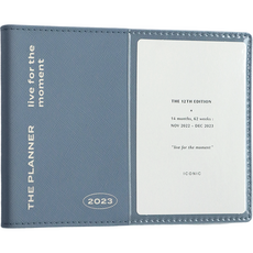 아이코닉 2023 더 플래너 W 위클리 다이어리 스케줄러, 04 Indi blue