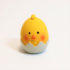꼬수니토이즈 강아지 병아리 라텍스 삑삑이 장난감 4 x 6 cm, 옐로우, 1개