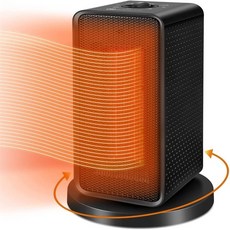 가정용 휴대용 히터 온풍기 1200w 전기 방 전기 전기 ptc 팬 빠른 가열 과열 홈, 검은색, 일본