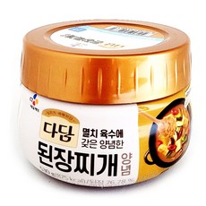 CJ 다담 된장찌개 양념 530gx2개 무배/냉장 간편식 다담된장찌개 살균제품 혼밥 집밥 한끼 캠핑, 530g, 2개