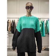 제시뉴욕 그린 투톤 하프니트BCW5PNKO9820