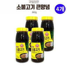 유니크앤몰 오뚜기 과일담은 소불고기양념 840g, 4개