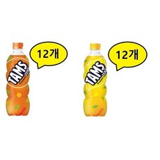 롯데칠성 탐스 제로 레몬향 600ml x 12개 + 오렌지향 600ml x 12개, 상세페이지 참조