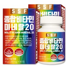 순수식품 종합 멀티 비타민 미네랄 20종, 90정, 2개