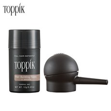 토픽 TOPPIK 토픽12g+에어펌프 천연양모케라틴 흑채 증모제, 1개, 토픽12g+에어펌프 밝은갈색