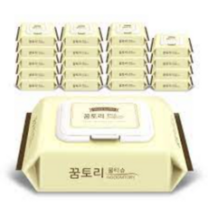 꿈토리물티슈 대용량 나비의꿈 캡형 55평량 10팩+10팩, 꿈토리 물티슈 대용량 나비의꿈 캡형 엠보싱 55평량