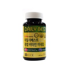 종근당 데일리베스트 종합비타민 미네랄 180정, 1개