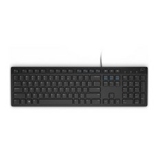 DELL 정품 한글자판 저소음 유선 키보드 / 사무실 회의실 업무용 컴퓨터 자판 소리안나는 조용한 저소음 생활방수 / 졸업 입학 교육 초보 연습 선물용
