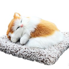 미니형 숯먹는 고양이 차량용 탈취용품 노란양이, 1개입, 1개