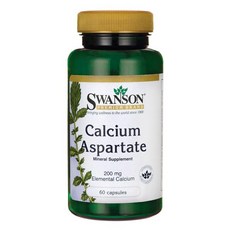 스완슨 칼슘 아스파르테이트 200mg 캡슐, 60개입, 1개
