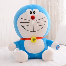 도라에몽 피규어 뽀글이 장난감 로봇 고양이 쿠션 인형 큰 인형 어린이날 생일 선물, [공식정판] 오리지널 스마일 표정, 높이 25센티cm