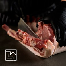 청담고수 국내산 돼지 숙성 돈마호크 스테이크 돈토마호크 한돈 삼겹살 캠핑 바베큐 고기, 돈마호크600g, 바베큐용 3cm, 1개