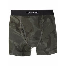 TOM FORD 톰 포드 카무플라주 프린트 로고 밴드 복서 브리프