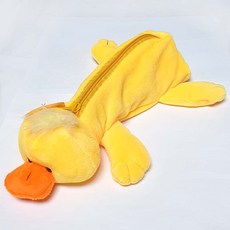 IQPLUS 사파리 동물인형필통 파우치형 필통, 오리