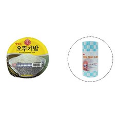 이것만 있으면 한 끼 뚝딱! 든든한 한 끼 만족 세트 2 (스팸 6개+오뚜기밥 10개+롤 수세미 증정), 오뚜기밥10개+롤 수세미