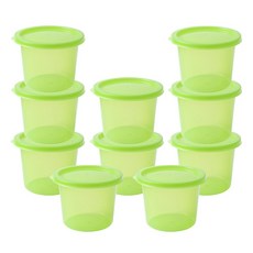 꼬망뜨 그린앤그린 항균 밀폐용기 그린박스, 700ml(10개)