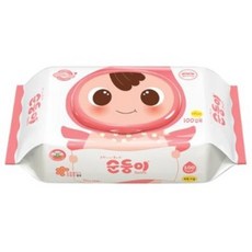 순둥이 베이직 무향 엠보싱 플러스 유아물티슈 캡형, 10팩, 1개