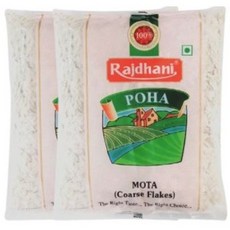 Rajdhani Poha Mota 500g(1+1)(라즈드하니 포하 모타(쌀 플레이크)), 500g