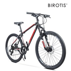 [무료조립+사은품] 알톤 비로티스 M-100A MTB자전거 알루미늄 시마노21단 27.5 입문용 출퇴근용, 비로티스 M100A - 블랙레드, 조립+셋팅출고