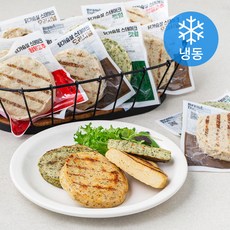 브랜드닭 닭가슴살 스테이크 혼합 3종 100g x 11팩 세트 (냉동), 1세트