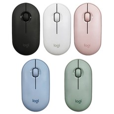 로지텍 페블 M350 무소음 무선마우스 MR0075, 퓨어화이트