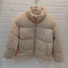 소이 SH01 코듀로이 웰론 푸퍼 점퍼 21w0155 be