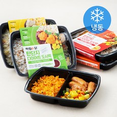 하림이닭 탄단지 다이어트 도시락 4종 세트 840g (냉동), 1세트
