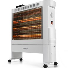 대우 업소용 3단 카본 전기히터 온풍히터, DEH-CC3000F, 화이트