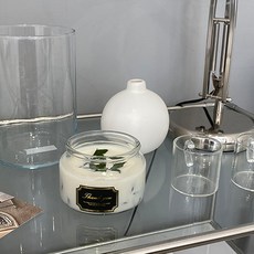 캔들워머 수제 소이캔들 캔들 직장동료 퇴사선물 돌 웨딩 답례품, 화이트머스크