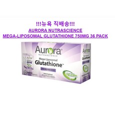 Aurora Nutrascience 오로라 뉴트라사이언스 리포소말 글루타치온 액상 15ml 32팩 Mega-Liposomal Glutathione 750 mg 16 oz, 750mg