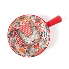 티온스 캐릭터 손잡이 플레이팅 면기 T42, 레드(혼합), 1개