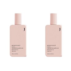 Monsieur J Men's Skin care TWO FACE Tone 무슈 J TWO FACE 톤업 올인원 200ml 1팩, 2팩