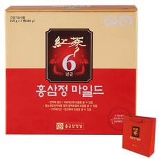 종근당건강 6년근 홍삼정 마일드 + 쇼핑백, 240g, 2병