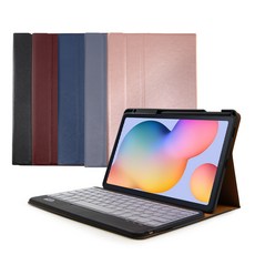 삼성 갤럭시탭S6 Lite 라이트 10.4 그램 블루투스 키보드 S펜수납 케이스 P610 P615, 터치패드, 와인