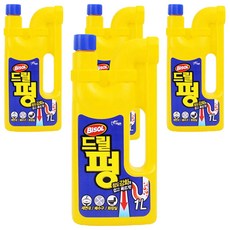 파워 드릴펑 배수구세정제, 1L, 4개