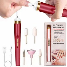 네일드릴 전기 네일 드릴 샌더 매니큐어 기계 밀 라이트 아트 펜 도구 젤 제거 24 시간 빠른 배송, 05 red
