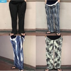 [당일출고] 플리츠 팬츠 롱와이드 냉장고 바지 조거 반바지 웨이브 밴딩 주름 (4color)