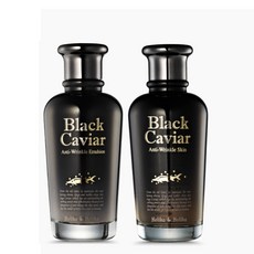 [홀리카홀리카]블랙 캐비어 안티링클 기초 2종SET_(스킨+에멀전), 1개