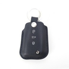 바슬리 크리스페 가죽 스마트 키케이스 뉴 티구안 / 뉴 파사트 / 골푸 7세대 외, 네이비 은, VW013