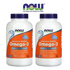 [1+1] 나우 푸드 오메가 3 소프트젤 100정 Omega 3 피쉬오일