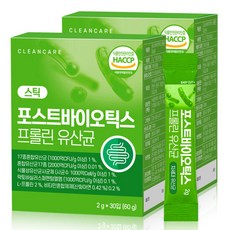 클린케어 포스트바이오틱스 프롤린유산균, 2gx30포, 2박스