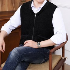 Cold Fly 남성 겨울 캐주얼 무스탕 기모 스웨이드 베스트 나시 코트