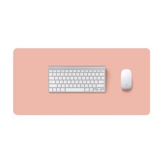 리예코퍼레이션 가죽 데스크 매트 L + 가죽 스트랩, 인디핑크, 1세트
