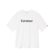 커버낫 COVERNAT 어센틱 로고 티셔츠 화이트 정품보장