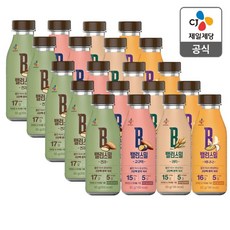 CJ제일제당 밸런스밀 한끼 식사대용 곡물 쉐이크 프리미엄 선식 20보틀(4가지맛) 보틀선식, 밸런스밀 4종 20보틀, 1세트