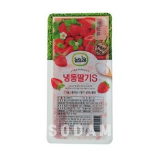 [소담푸드] 뉴뜨레 냉동딸기S 1kg / 중국산 가당딸기 딸기청 드라이아이스포장, 14팩