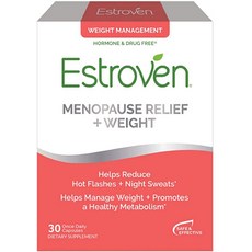 Estroven 폐경기 완화 ＋ 체중 관리 캡 - 뜨거운 홍조 및 야간 땀 감소 오리지널 버전 30개 30 Count (Pack of 1)
