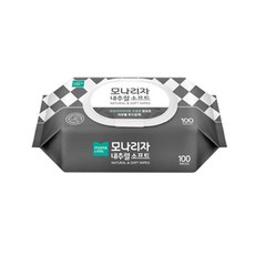 모나리자 내추럴 소프트 물티슈 100매 캡형 X 3팩