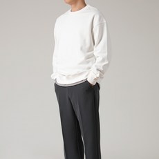 람블라 시그니처 헤비웨이트 무지 오버핏 맨투맨