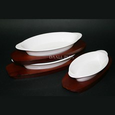 배접시 그라탕기 오븐 양식기 파스타 낱개, 나무받침 중